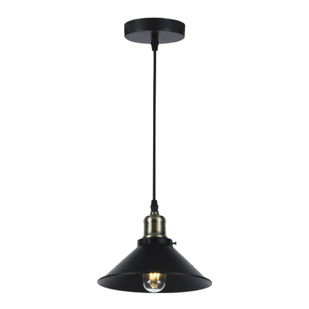 Lámpara Colgante Vera Negro 22cm — Bp — BP