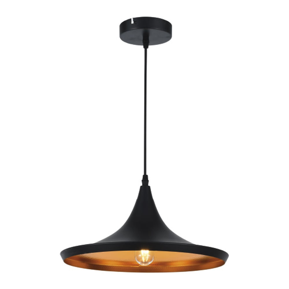 Lámpara Colgante Donora Wide Ii Negro — Bp — BP