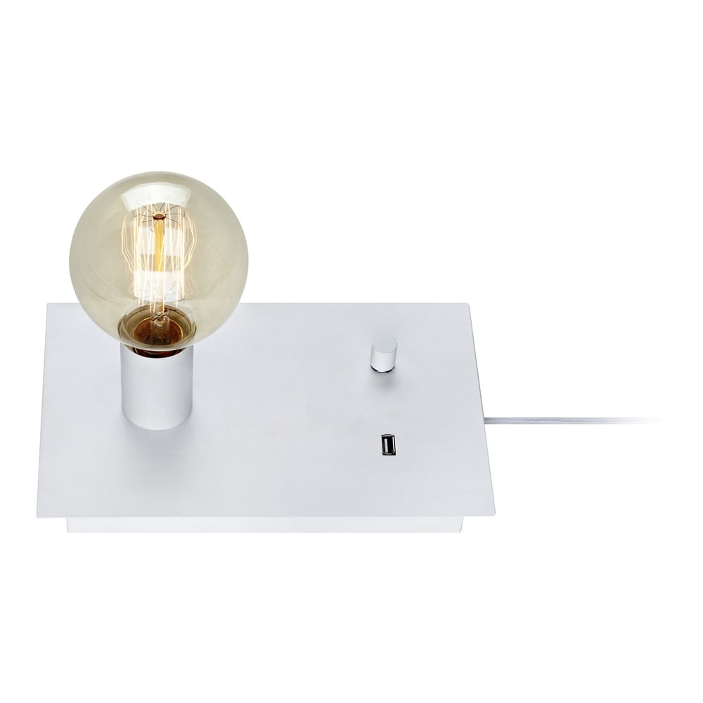 Lámpara de Mesa Load Blanco con Puerto USB — Markslojd — Markslojd