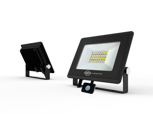 Proyector LED 20W Luz Blanco Frío Negro con Sensor Movimiento — Bp — BP