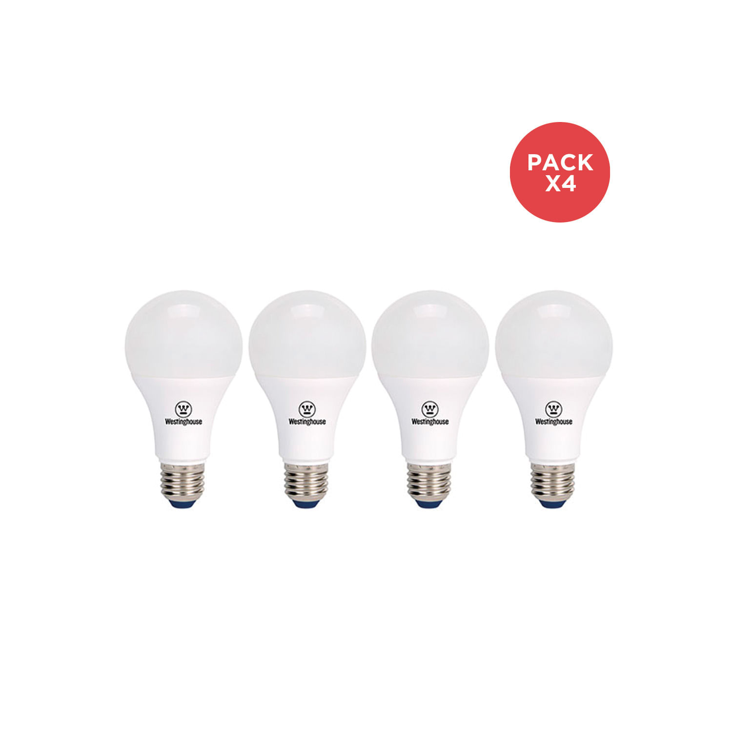 Pack 4× Ampolleta LED A60 9W 3000K E27 AM203006697 — Westinghouse