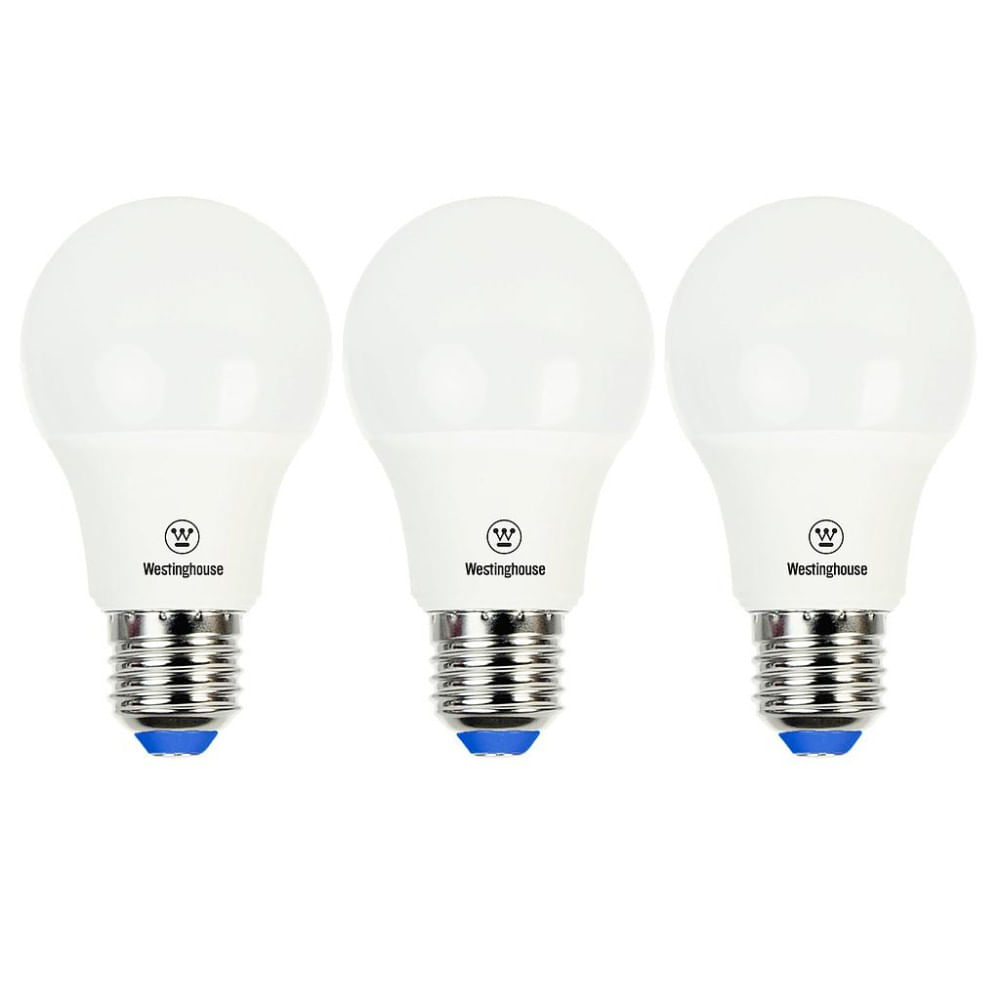 Pack 3× Ampolleta LED A60 7W 6500K E27 AM203008447 — Westinghouse