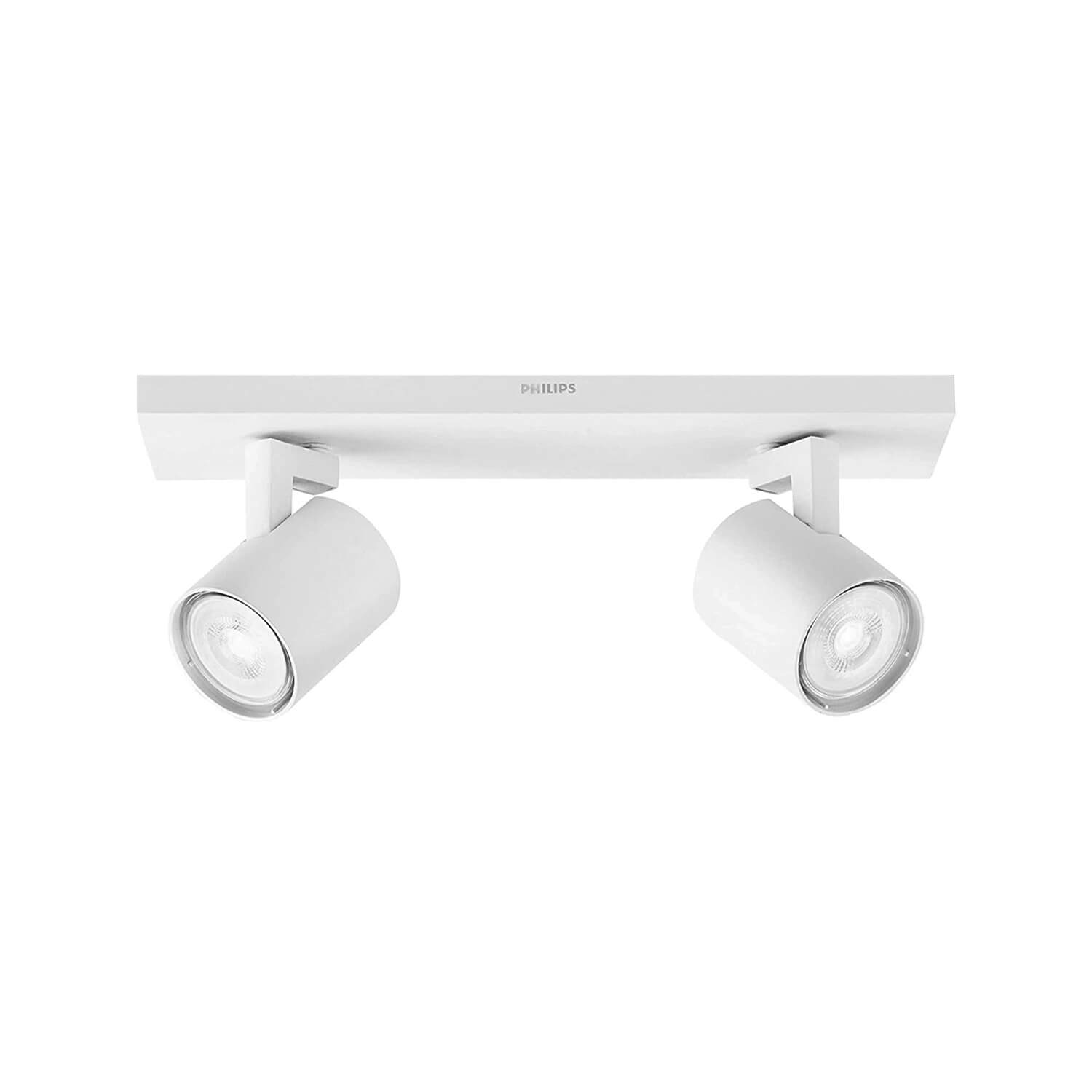 Foco Sobrepuesto Cielo / Muro Neiro Doble Dirigible (sin Ampolleta GU10) — Philips — Philips