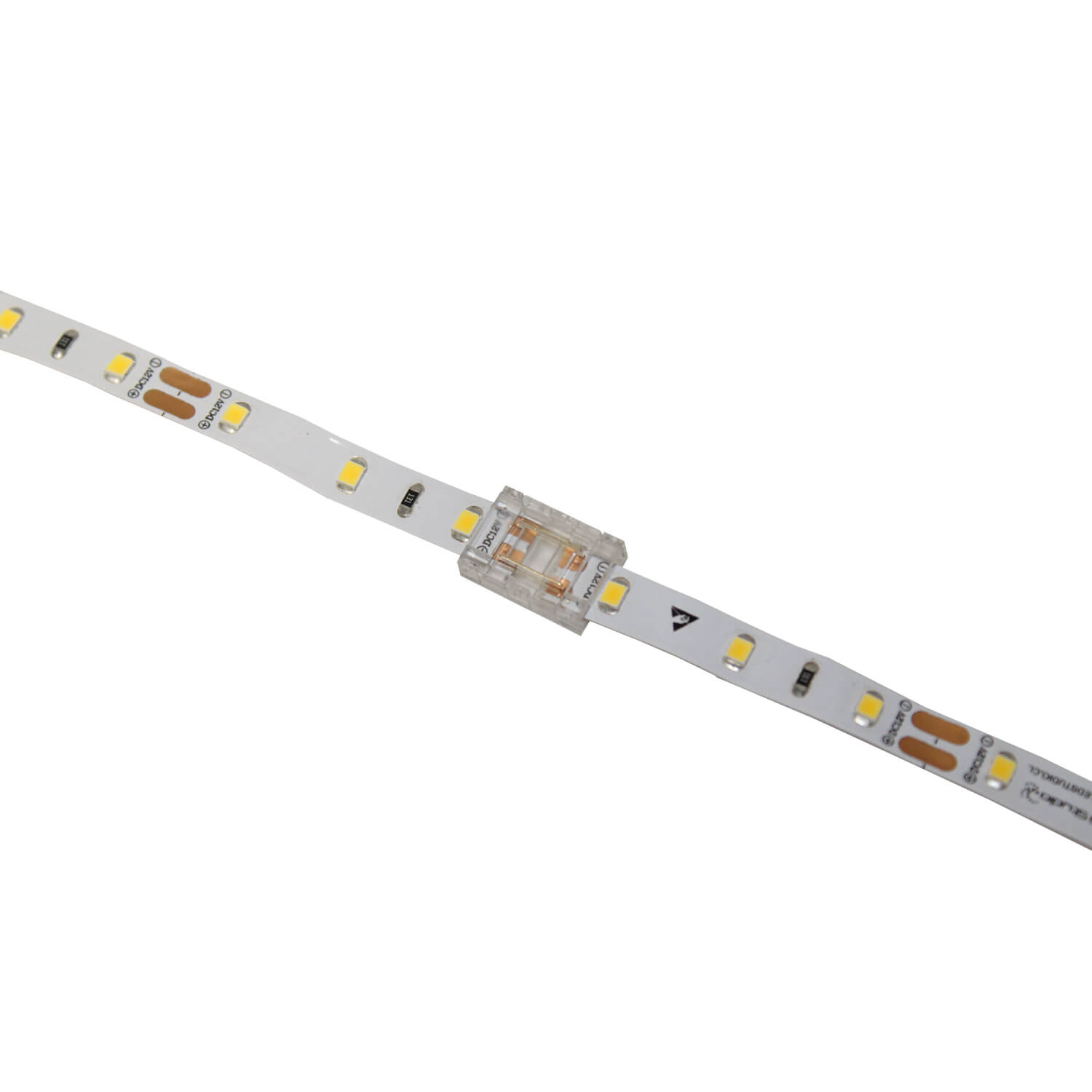 Conector Recto 10mm Tipo Clip para Cinta Continua