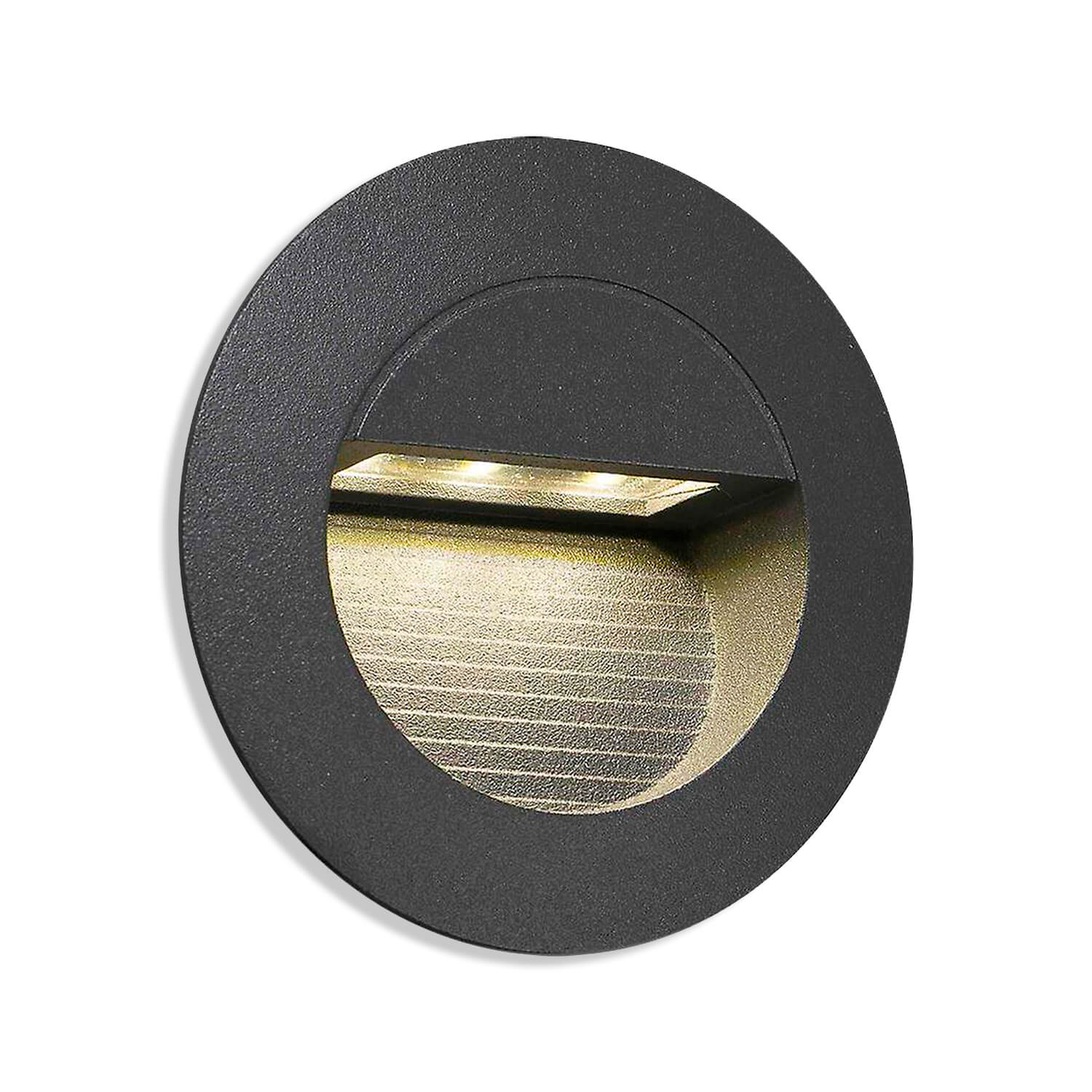 Embutido de Muro Mini Redondo 1.5W Luz Cálida IP44