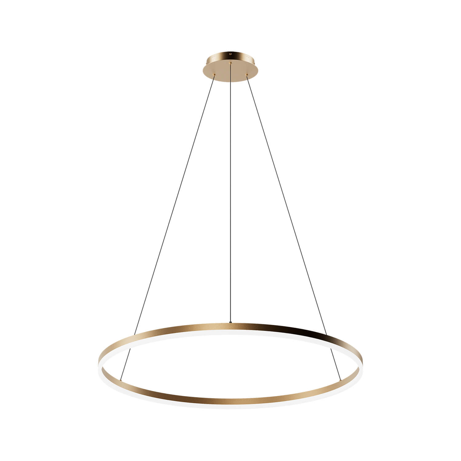 Lámpara Colgante Redonda Aro Ø80 50W Luz Neutra