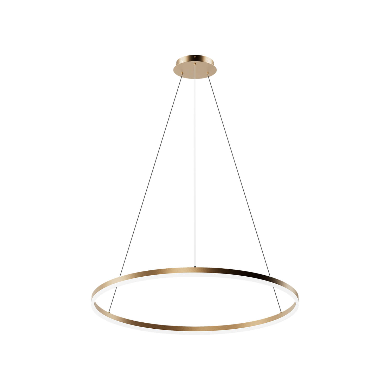 Lámpara Colgante Redonda Aro Ø60 40W Luz Neutra