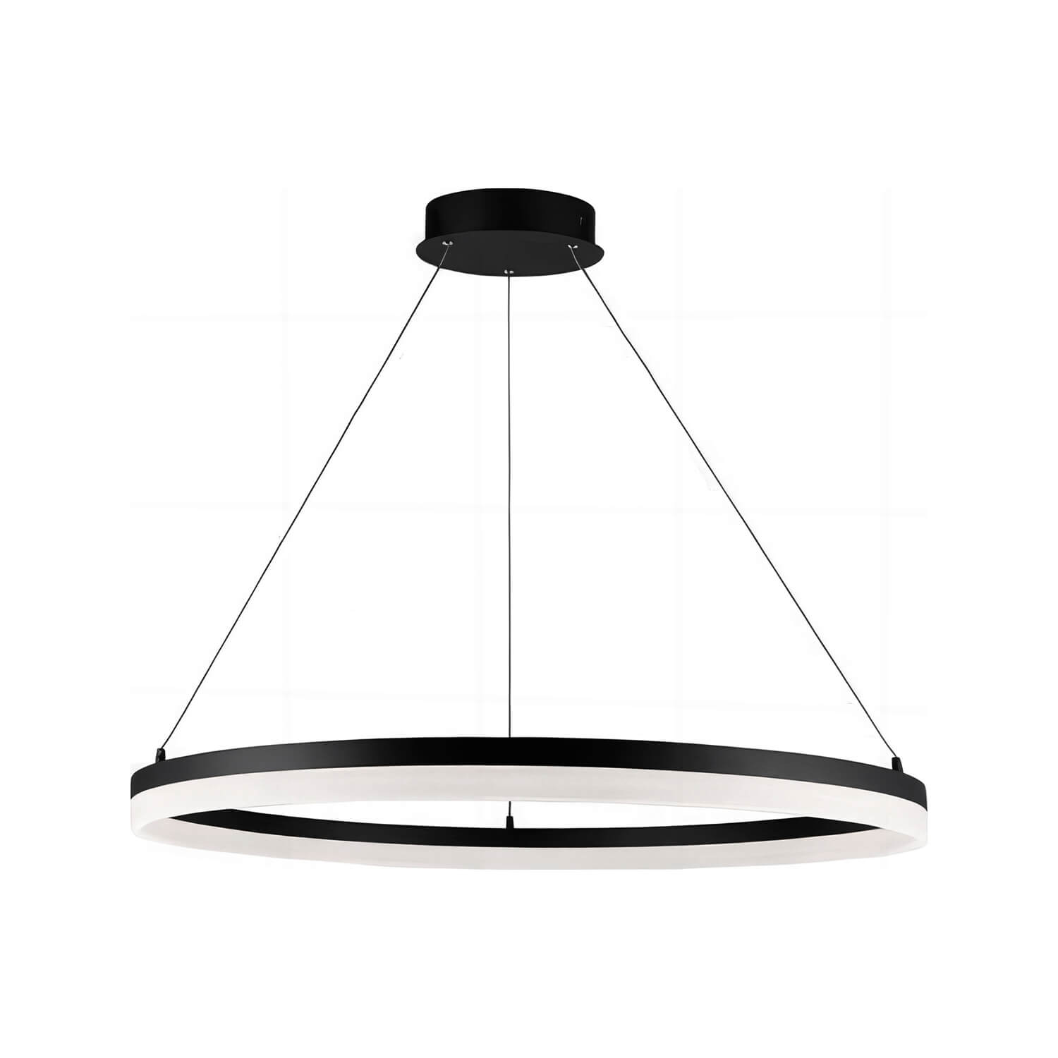 Lámpara Colgante Redonda 60W Luz Cálida Aro Ø100