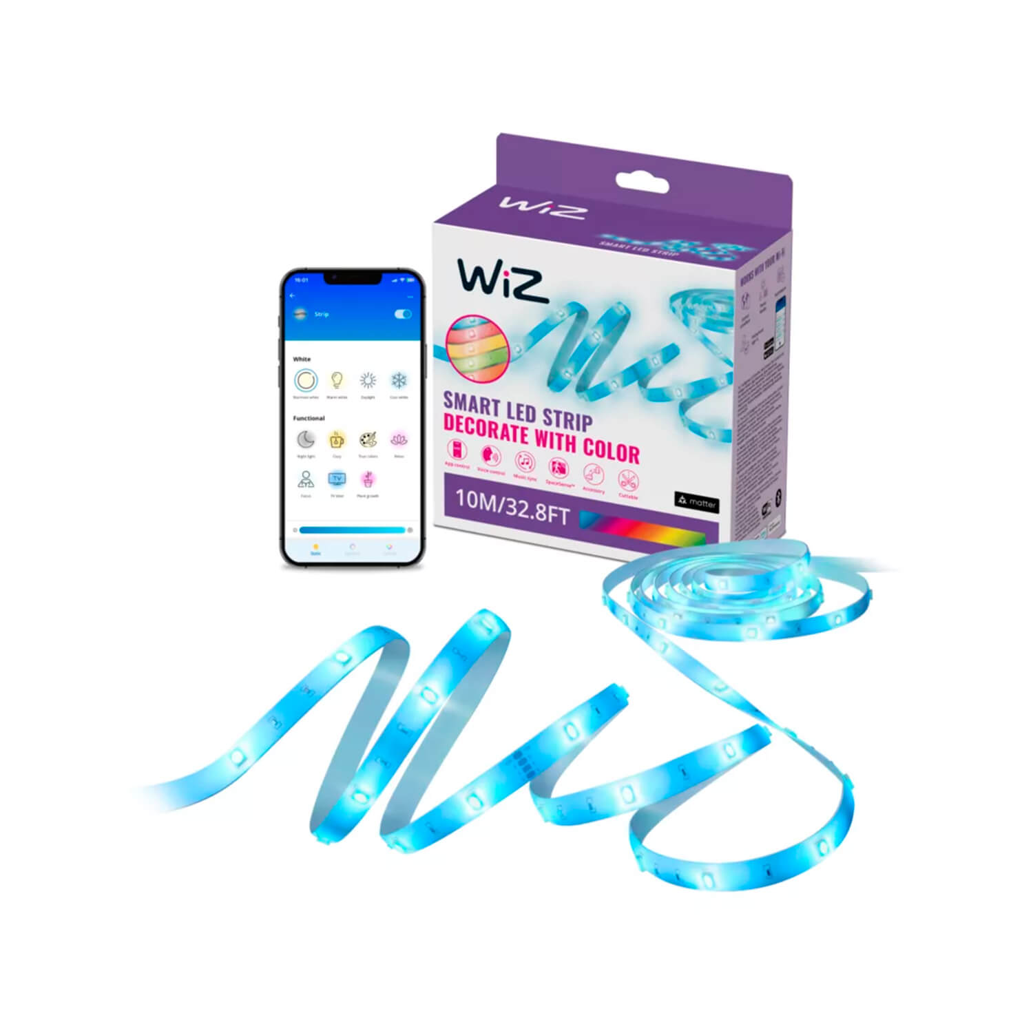 Cinta LED Wifi Inteligente Tipo C 12W 10 Metros RGB — Wiz — Wiz