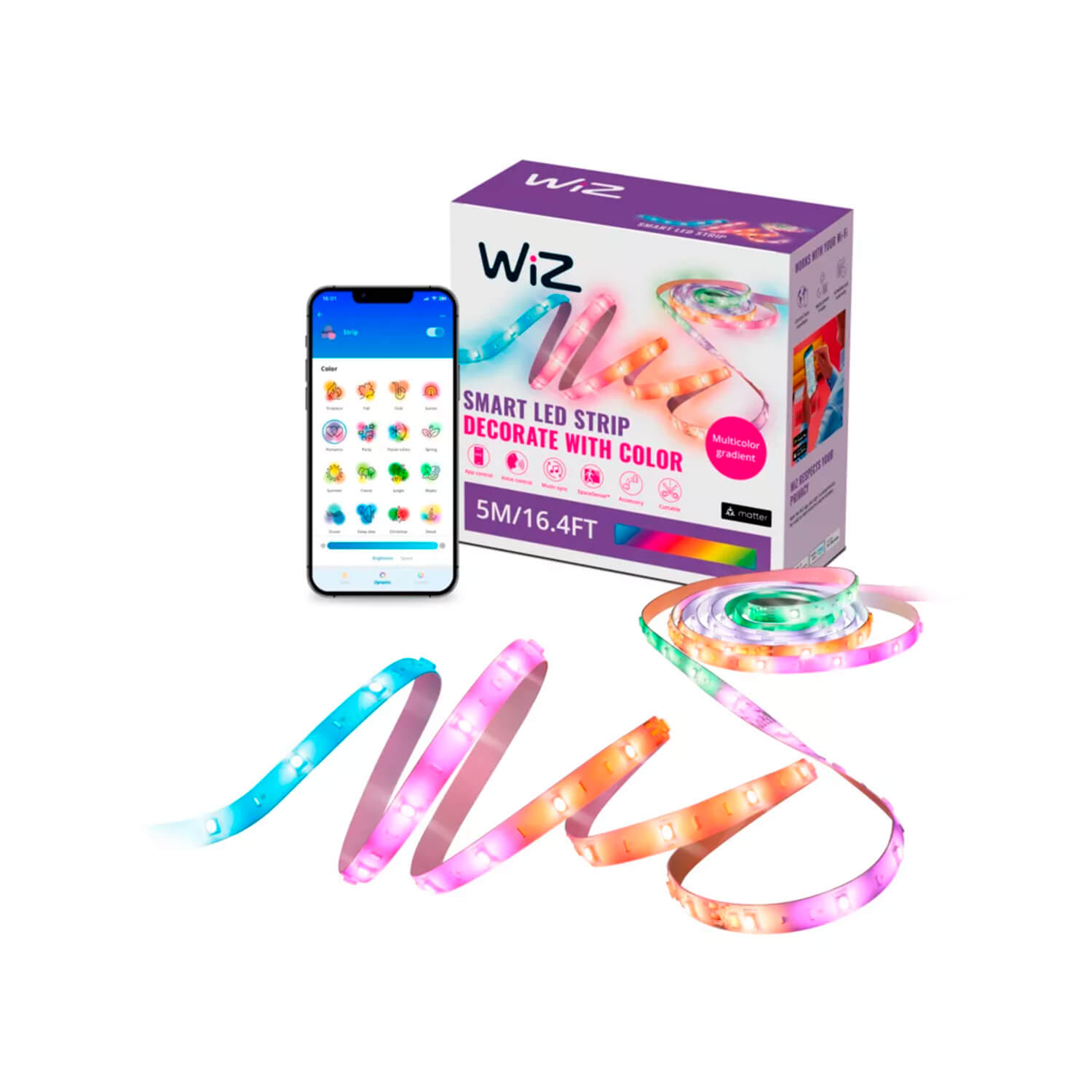 Cinta LED Wifi Inteligente Tipo C 18W 5 Metros RGB — Wiz — Wiz