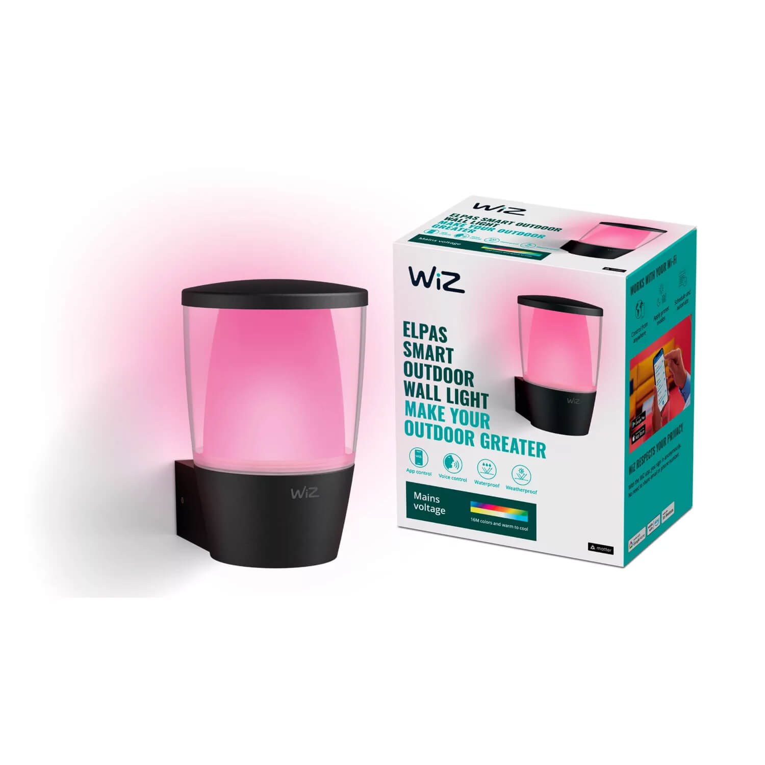 ApliquÉ Elpas 8.5W RGB IP44 — Wiz — Wiz