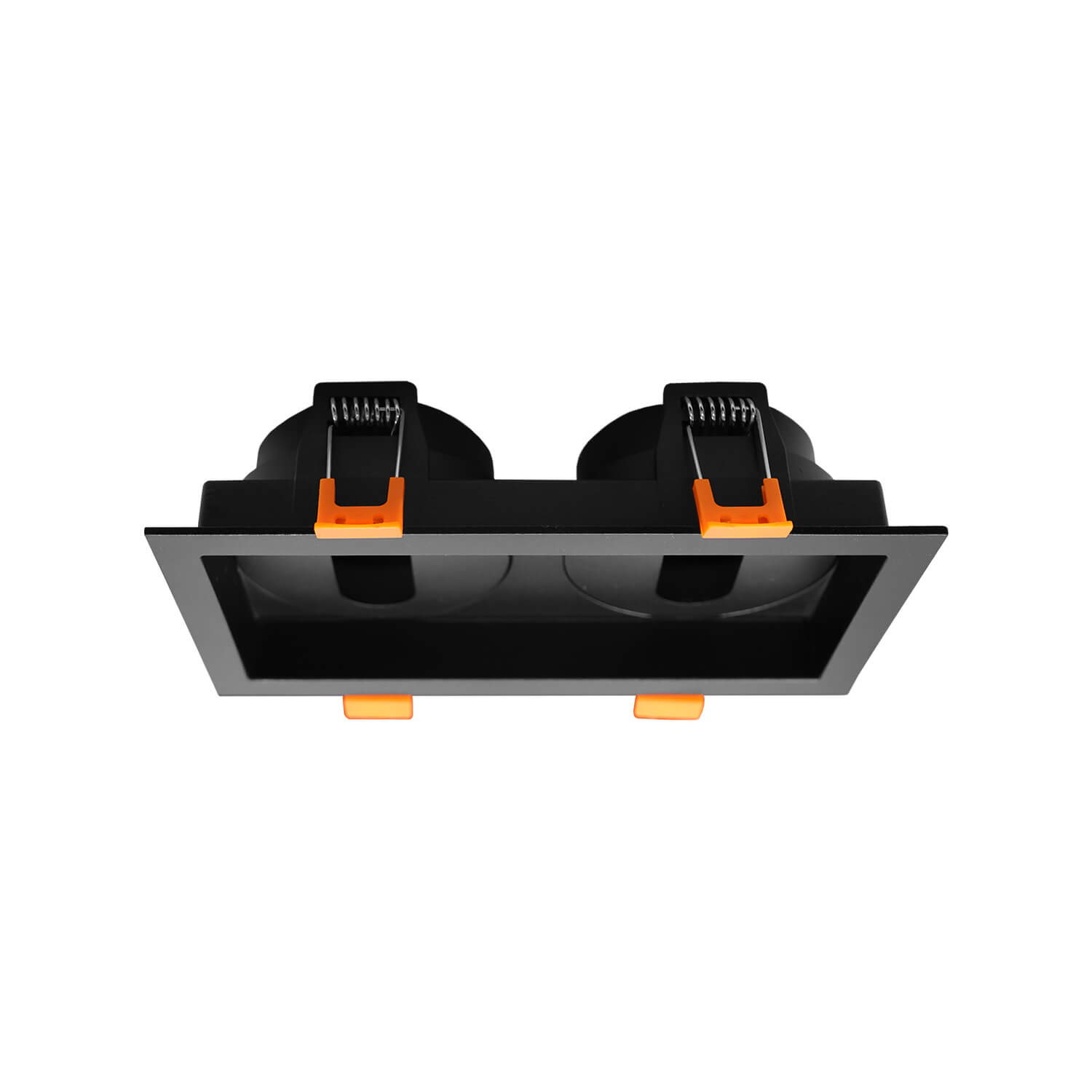 Porta GU10 Rectangular Doble ÁNgulo Cerrado (sin Ampolleta GU10, Incluye Conector)