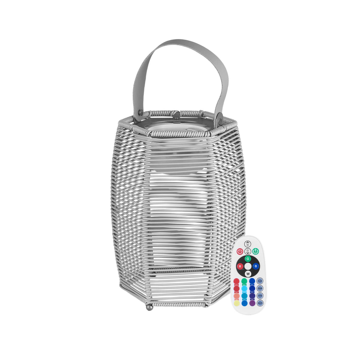 Lámpara Portatil Ratán Lenox Recargable 2.4W RGB IP65