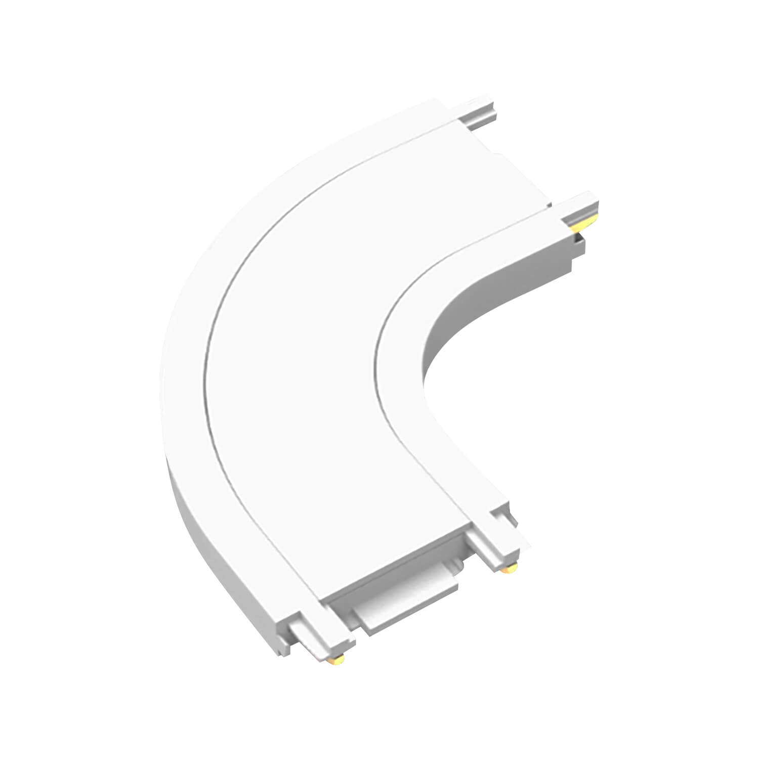 Conector Tipo L Curvo para Riel Magnético Slim