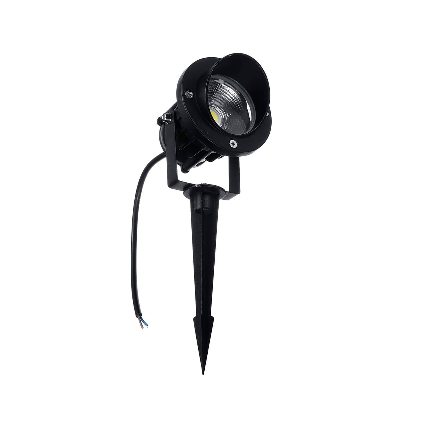 Foco Estaca con Visera 18W Luz Cálida IP65