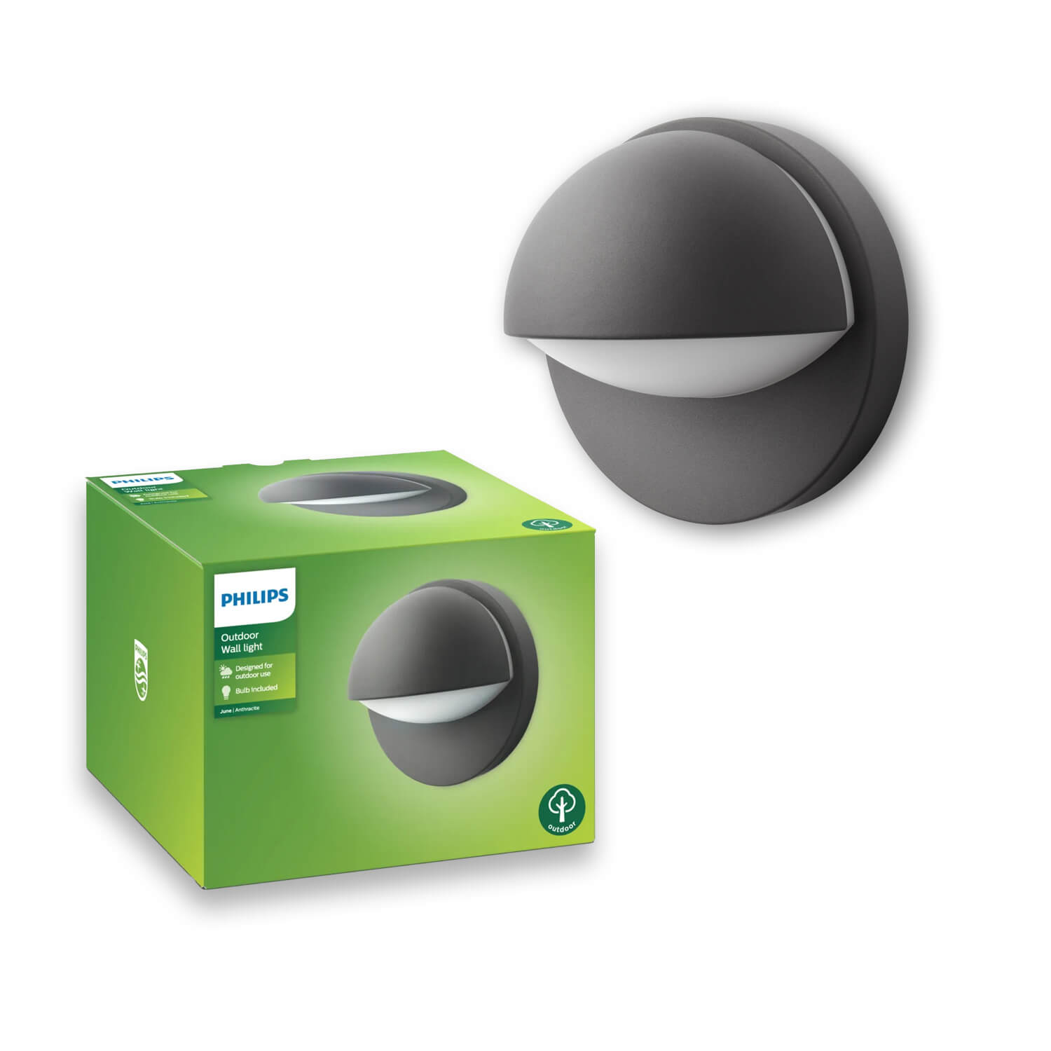 ApliquÉ Muro June IP44 (sin Ampolleta E27) — Philips — Philips