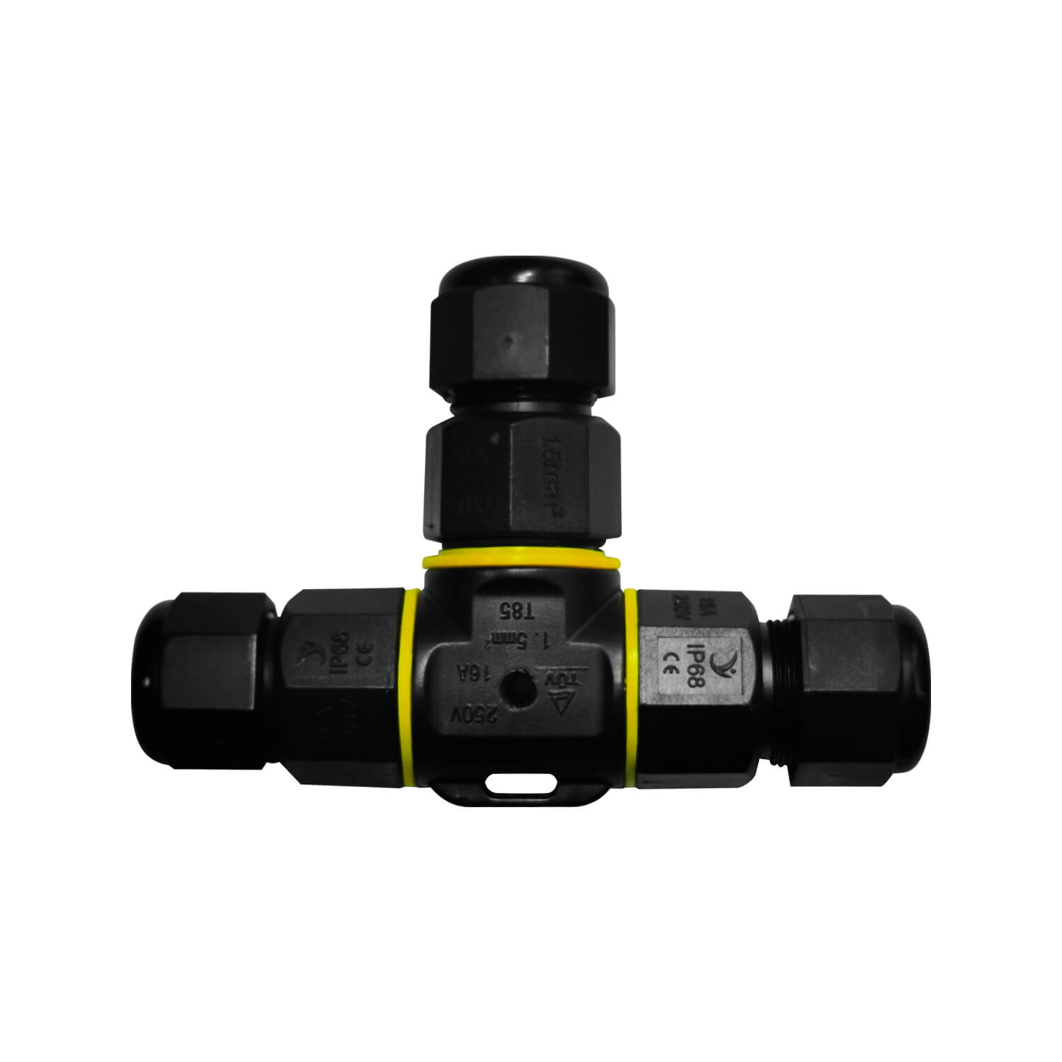 Conector Impermeable Tipo T 3 Cuerdas IP68