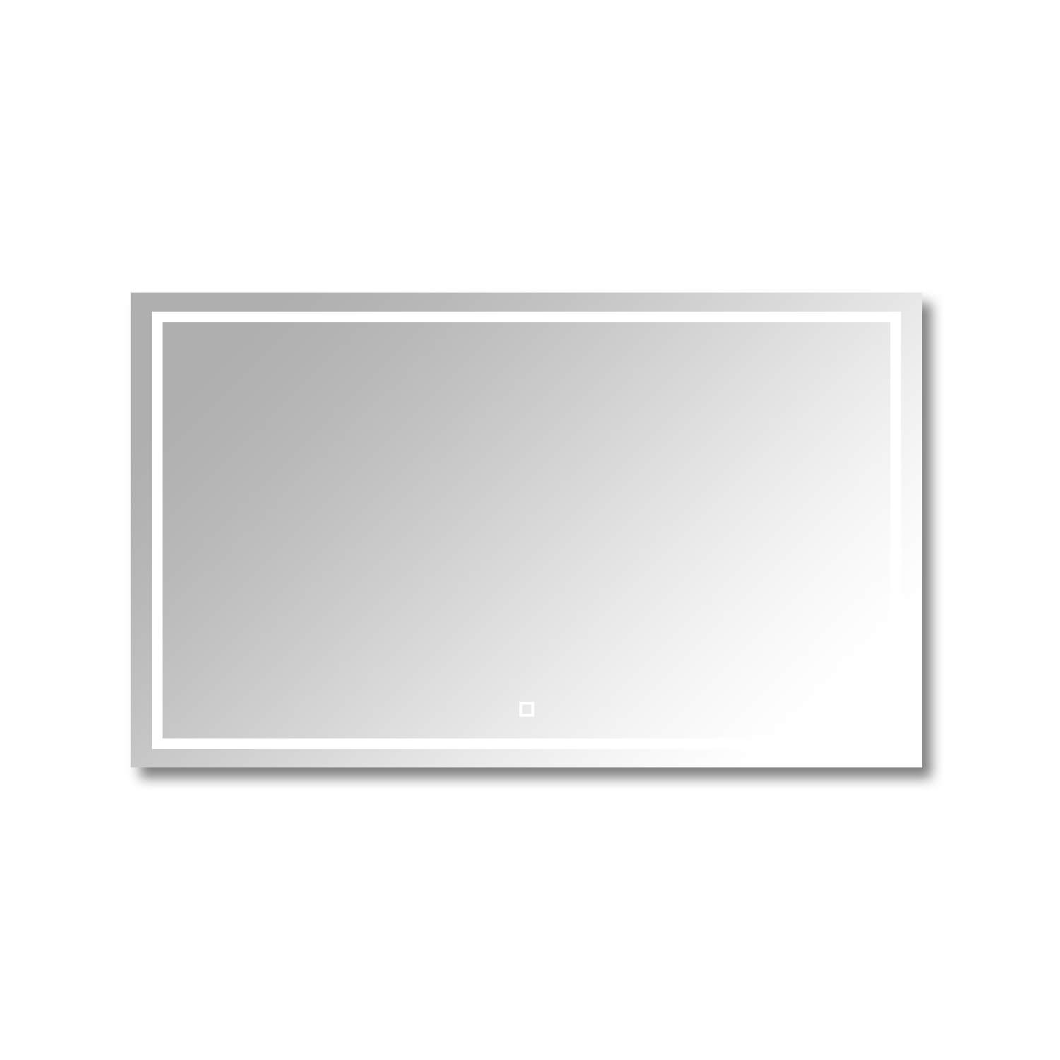 Espejo Rectangular Horizontal Retroiluminado con Luz Frontal Touch 150W CCT 1400lm 150x90cm
