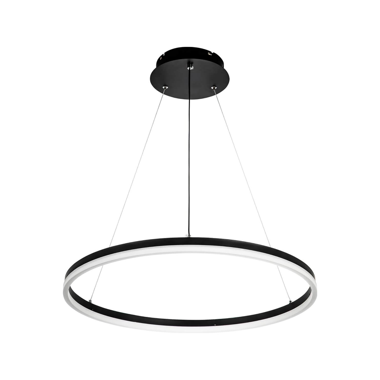 Lámpara Colgante Redonda 30W Luz Cálida Aro Ø40