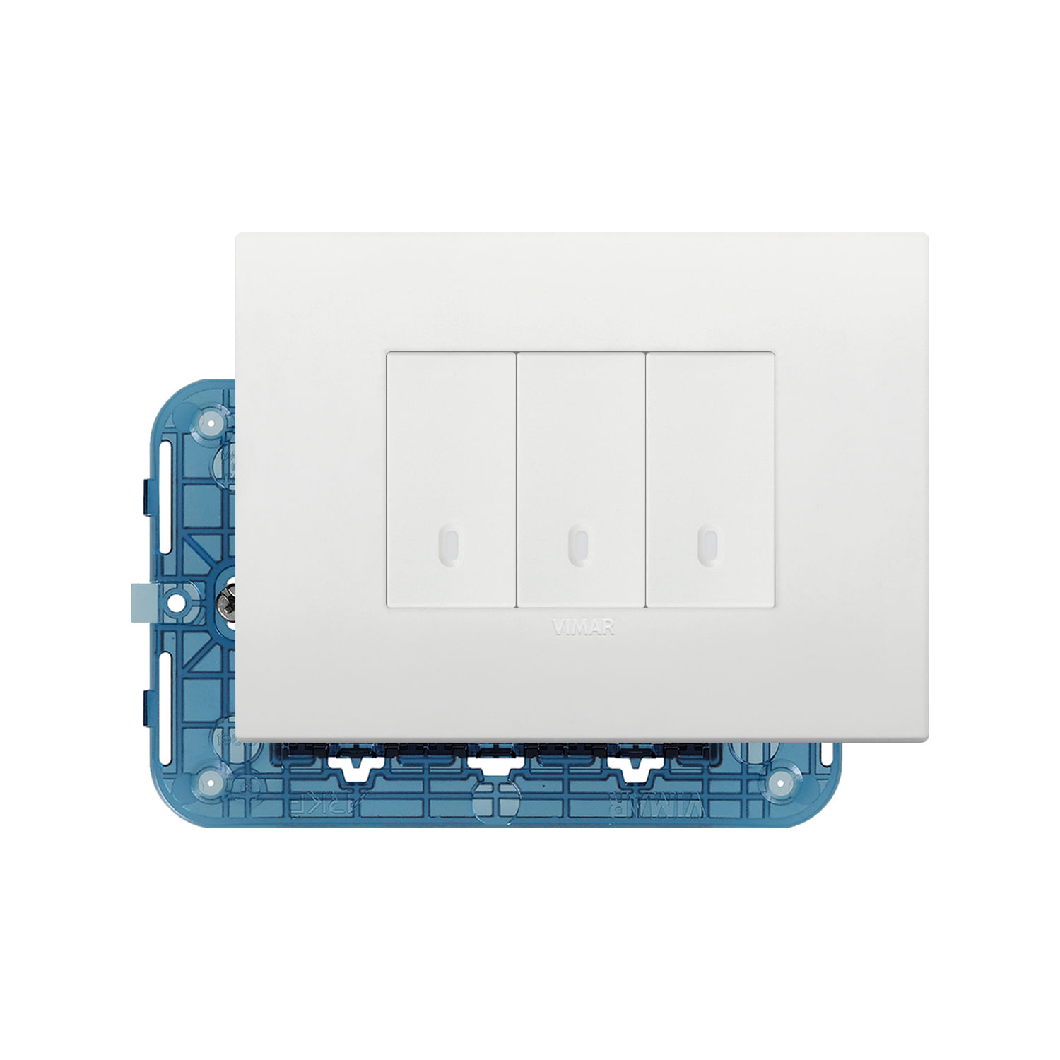 Kit de Placa Classic Arke + Interruptor Triple — Vimar — Vimar