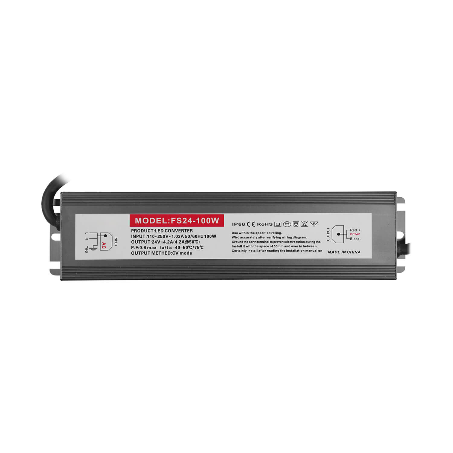 Fuente de Poder 100W 24V IP65