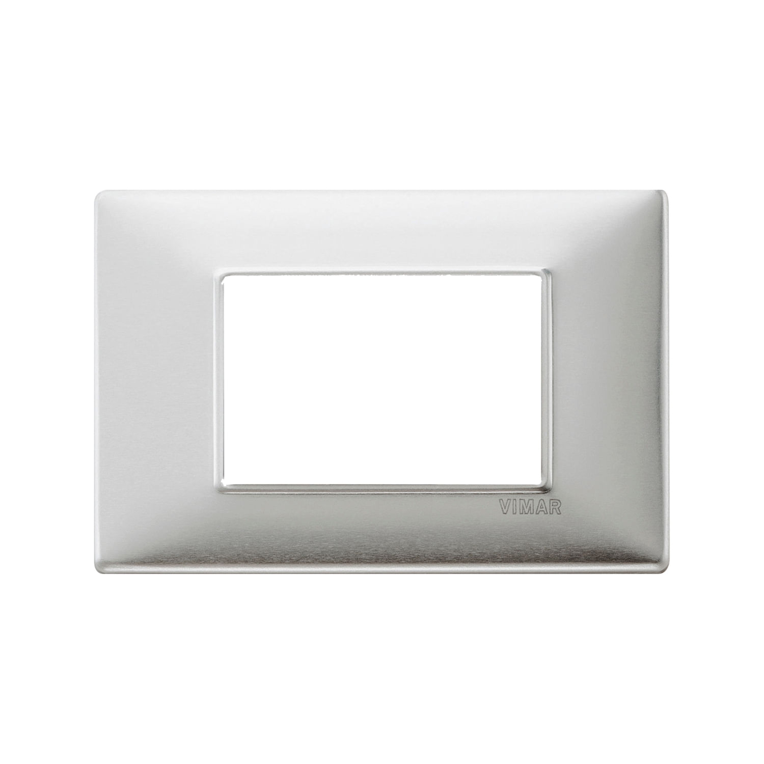 Placa Plana Metallo 3 Módulos — Vimar — Vimar