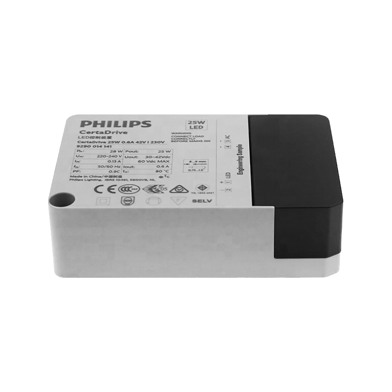 Driver 25W Entrada 230V Salida 0.6V a 42V IP20 — Philips — Philips