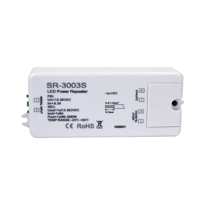 Repetidor Power Repeater 1CH X 8A 12V 36V