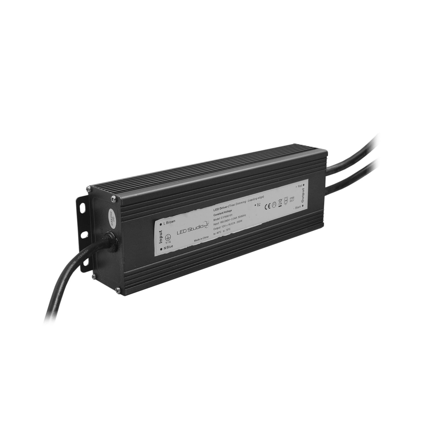 Fuente de Poder Slim 200W 12V IP65 Dimeable