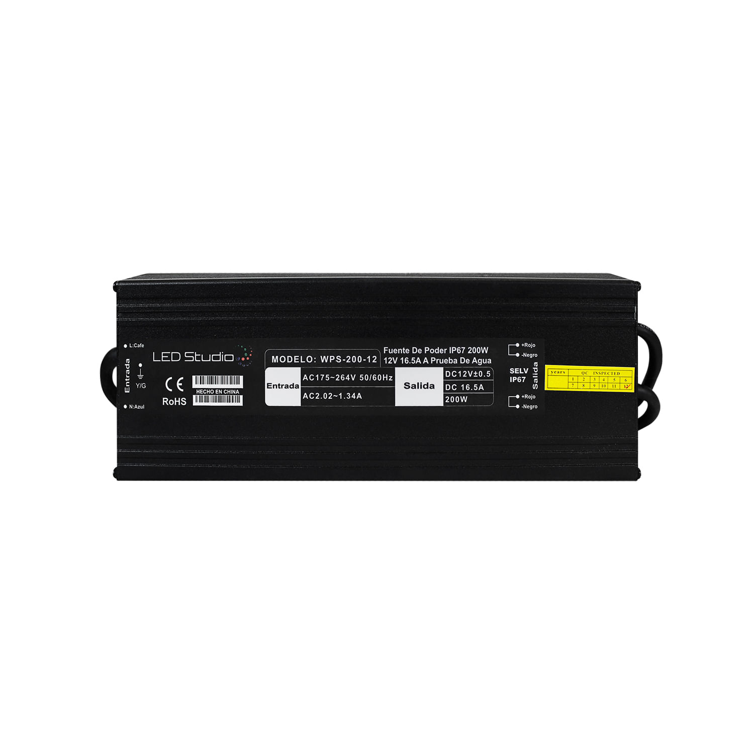 Fuente de Poder 200W 12V IP67
