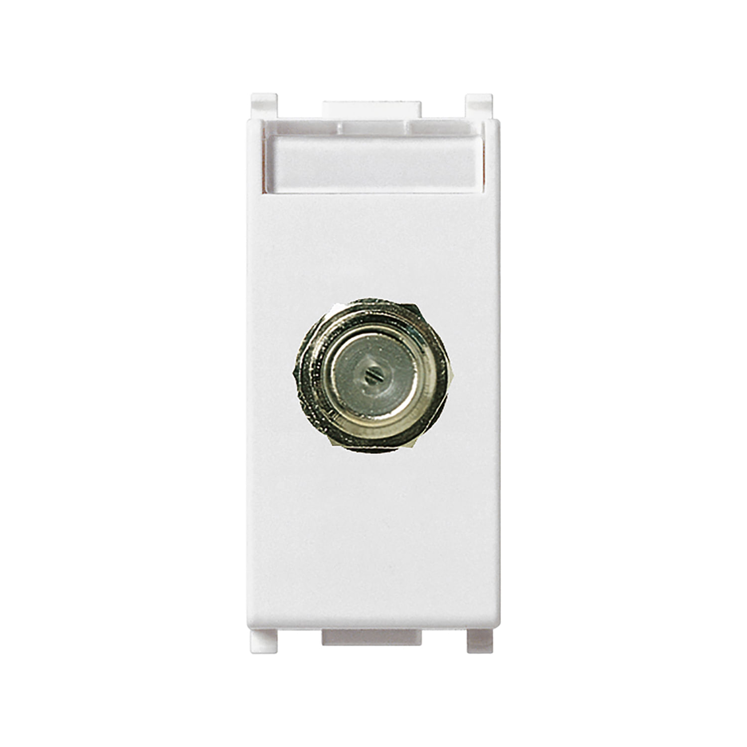Toma de Conector Plana Tipo F Hembra 1 Módulo — Vimar — Vimar