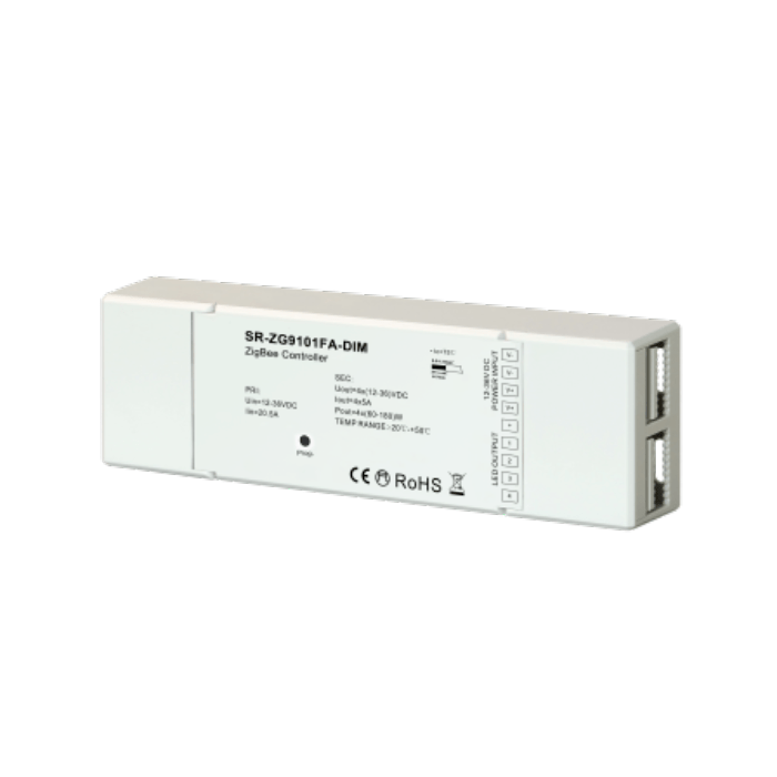 Receptor Dimmer Zigbee CCT Cambio de Tono 12V a 24V Compatible Hue