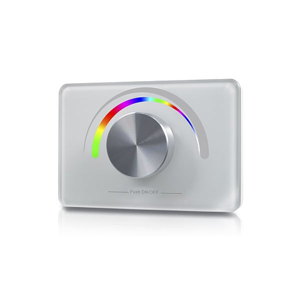 Dimmer Muro Serie 1009 Rf RGB Control Giratorio para Caja Eléctrica