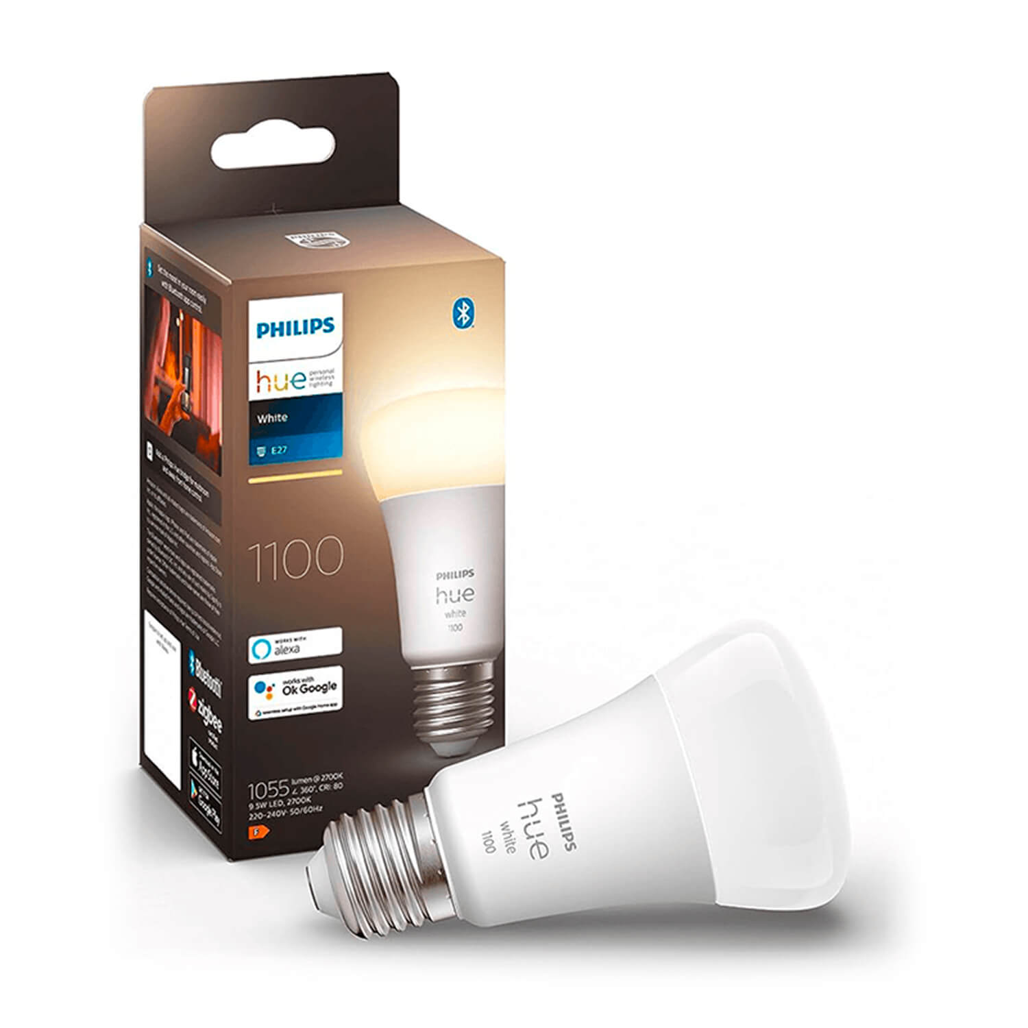 Ampolleta LED Hue 9.5W 3000K E27 INTELIGENTE Philips — Philips