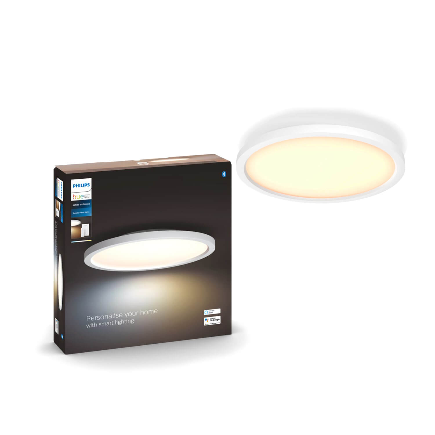 Plafón Redondo Hue Aurelle 21W Luz Cálida a Luz Fría Ø39.5x39.5cm — Philips — Philips