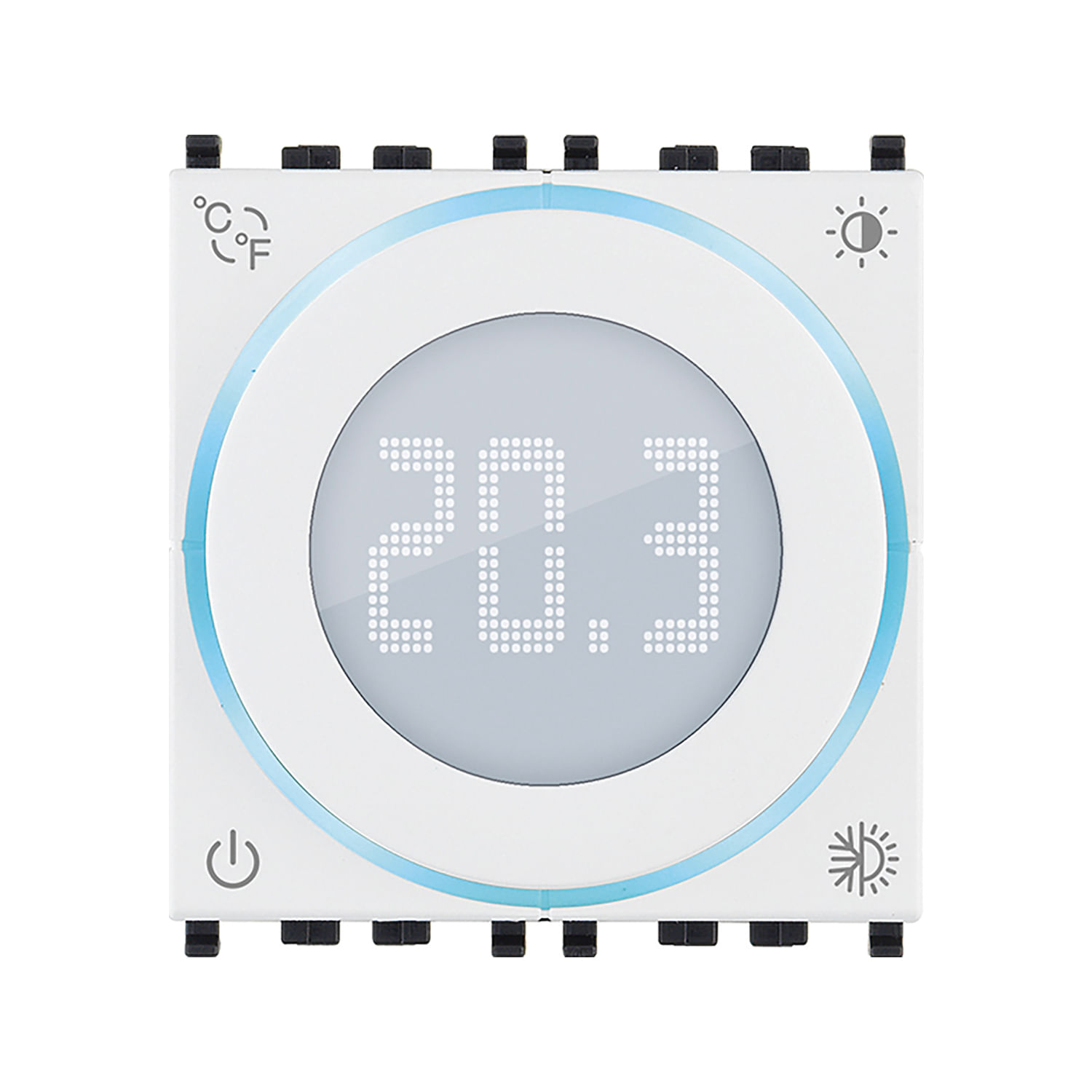 Termostato Giratorio Conectado Iot 2 Módulos — Vimar — Vimar