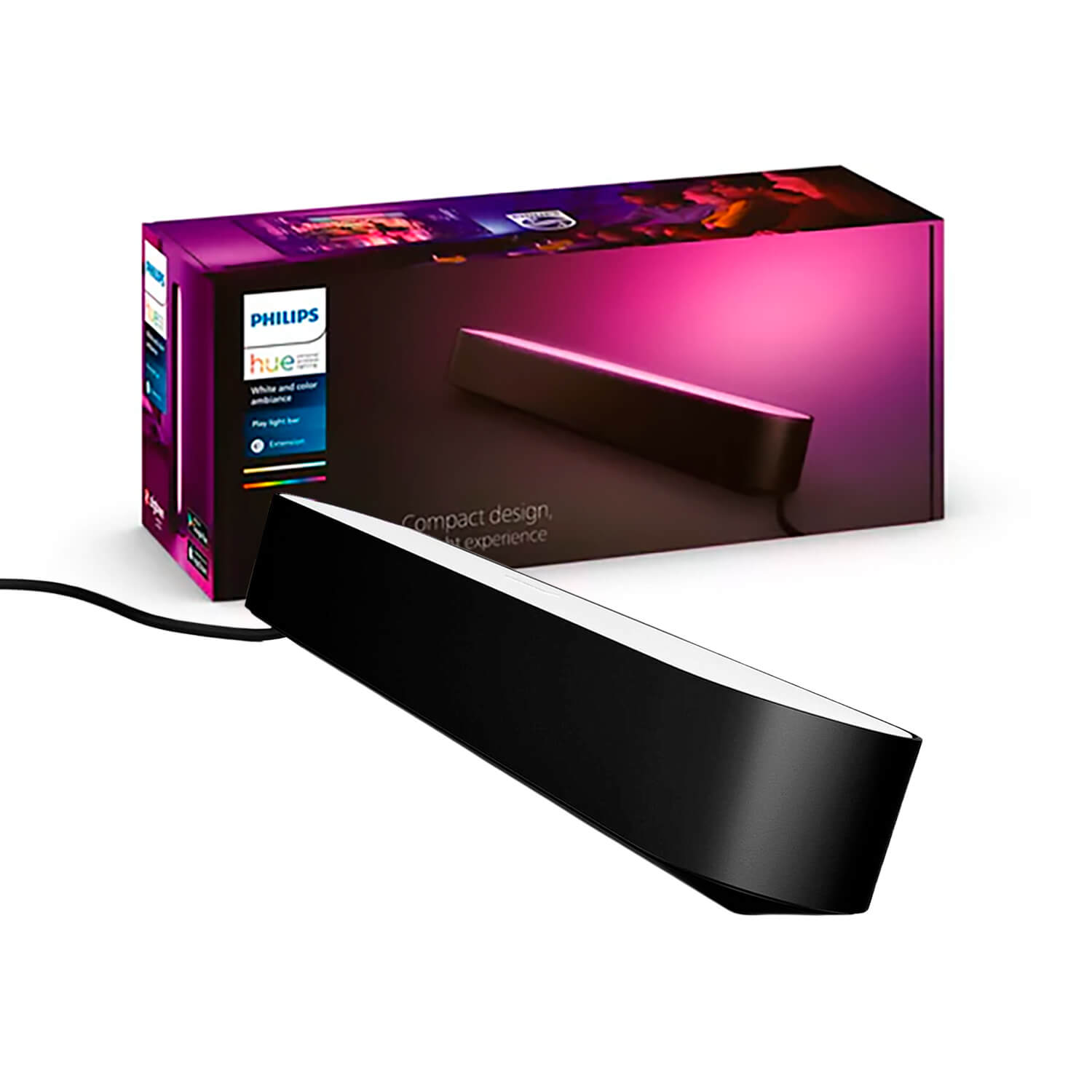 Lámpara de Mesa Play Light Bar Hue 42W Luz Clda Ntra Fría RGB — Philips — Philips