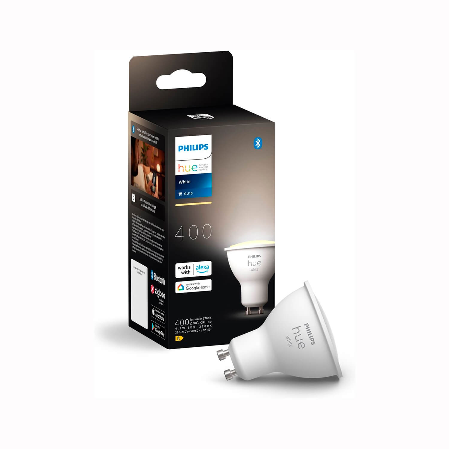 Ampolleta LED Hue 4.2W 3000K GU10 dimerizable N10100890 Philips — Philips