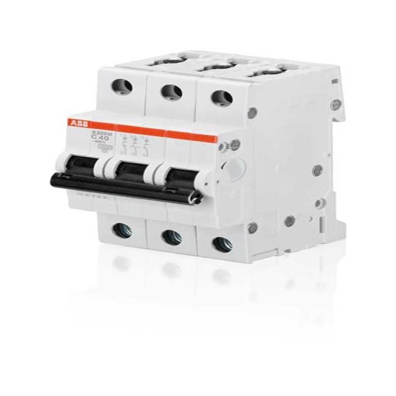 Interruptor 3Px63A 10/15kA curva C, S203M-C63 — ABB