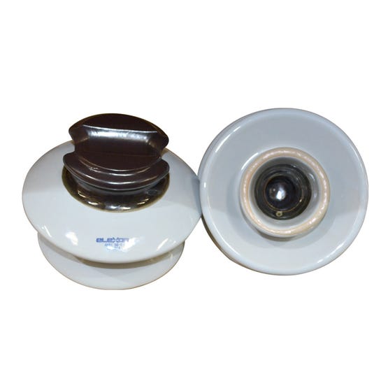 Aislador Porcelana Espiga 25KV Ansi 56-1 Elexor