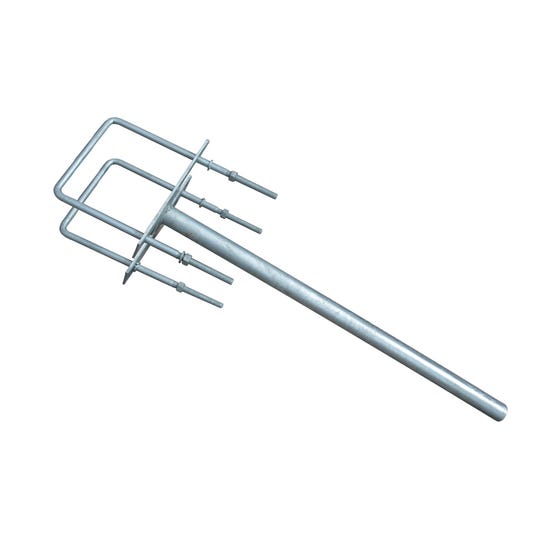 Brazo acero Galvanizado Recto Peatonal 1 1/2"X800M