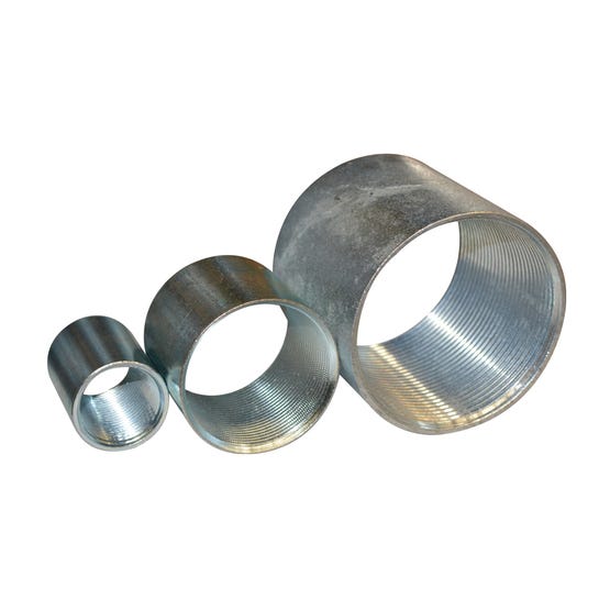 Copla acero Galvanizado para Cañeria 1 1/2" ANSI