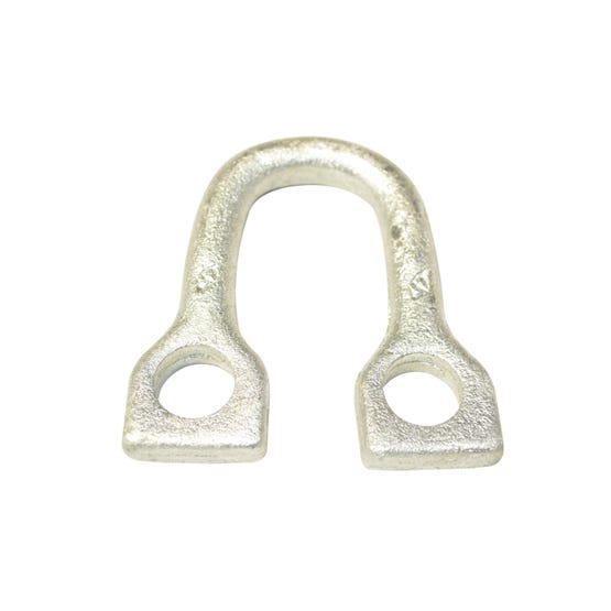 Grillete U Recto Anclaje acero Galvanizado 16MM