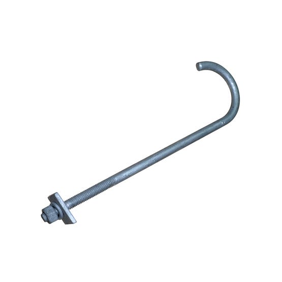 Fijacion acero Galvanizado para Tubo Pvc 75MM