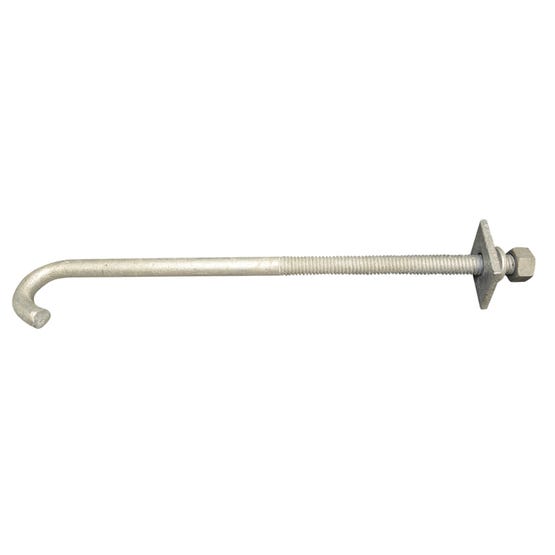 Fijacion acero Galvanizado 1/2X11 1/2" para Cañ 1/2"