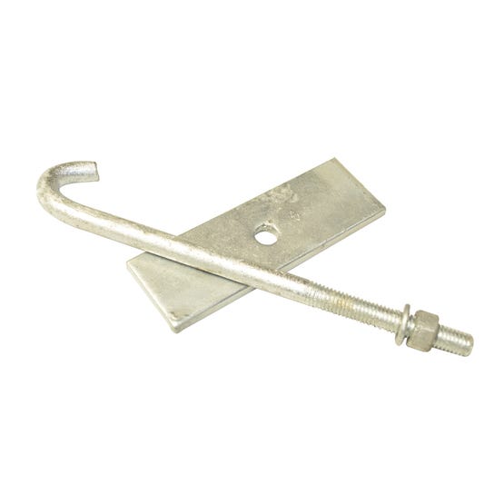 Fijacion acero Galvanizado 1/2X5 1/2" para Cañ 1/2"