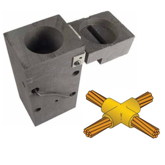 Molde Grafito Cadweld Xac-2G2G Plus