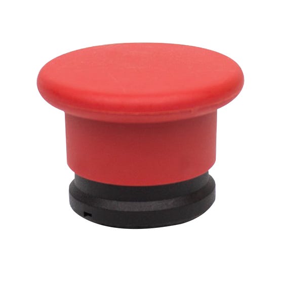 Boton Tipo Hongo Diam. 40mm Rojo Steck