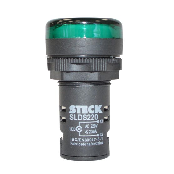 Luz Piloto Led 220V Verde IP65