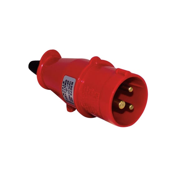 Enchufe Industrial Macho Volante 2P+T 16A 250V